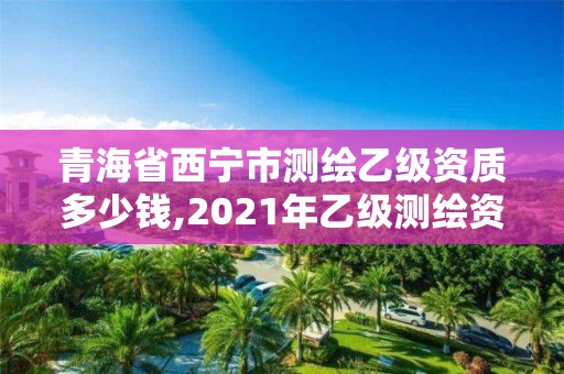 青海省西寧市測繪乙級資質多少錢,2021年乙級測繪資質申報材料