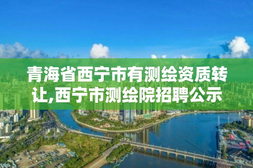 青海省西寧市有測繪資質轉讓,西寧市測繪院招聘公示