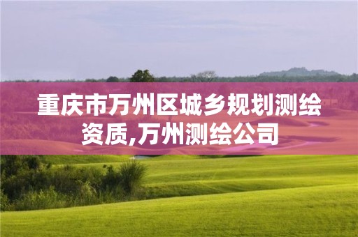 重慶市萬州區城鄉規劃測繪資質,萬州測繪公司