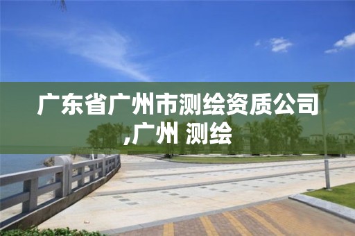 廣東省廣州市測繪資質(zhì)公司,廣州 測繪