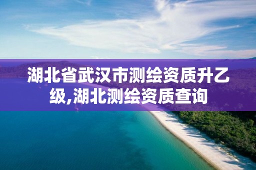 湖北省武漢市測繪資質升乙級,湖北測繪資質查詢