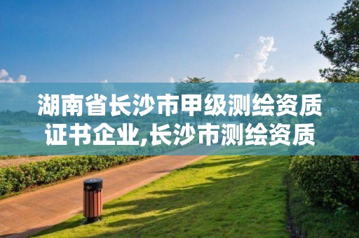 湖南省長沙市甲級測繪資質證書企業,長沙市測繪資質單位名單。