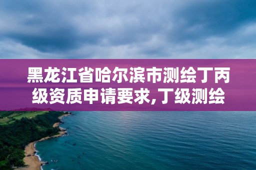 黑龍江省哈爾濱市測繪丁丙級資質(zhì)申請要求,丁級測繪資質(zhì)業(yè)務(wù)范圍