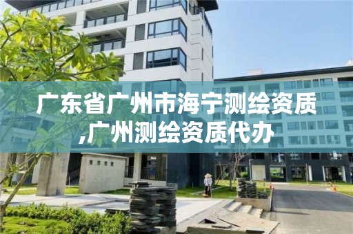 廣東省廣州市海寧測繪資質,廣州測繪資質代辦