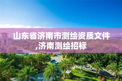 山東省濟南市測繪資質(zhì)文件,濟南測繪招標