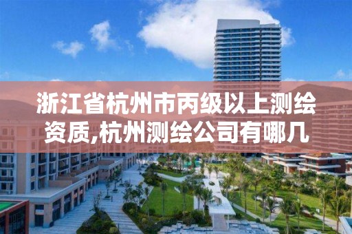 浙江省杭州市丙級以上測繪資質,杭州測繪公司有哪幾家