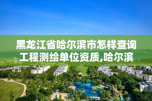 黑龍江省哈爾濱市怎樣查詢工程測繪單位資質,哈爾濱測繪地理信息局