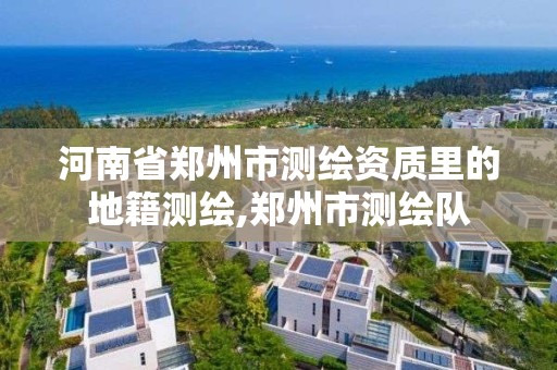 河南省鄭州市測繪資質(zhì)里的地籍測繪,鄭州市測繪隊