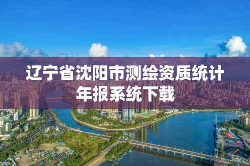 遼寧省沈陽市測繪資質統計年報系統下載