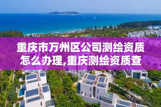 重慶市萬州區公司測繪資質怎么辦理,重慶測繪資質查詢