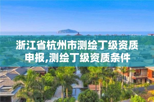 浙江省杭州市測繪丁級資質申報,測繪丁級資質條件