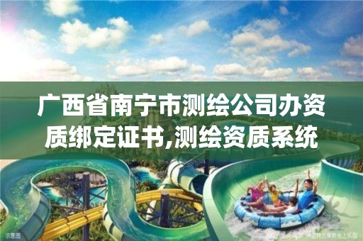 廣西省南寧市測繪公司辦資質綁定證書,測繪資質系統key登錄