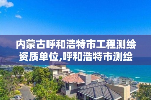 內蒙古呼和浩特市工程測繪資質單位,呼和浩特市測繪公司有哪些