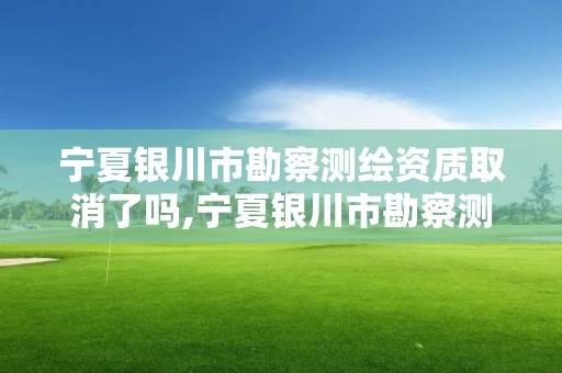 寧夏銀川市勘察測繪資質取消了嗎,寧夏銀川市勘察測繪資質取消了嗎今天