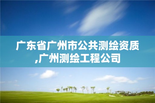 廣東省廣州市公共測繪資質,廣州測繪工程公司