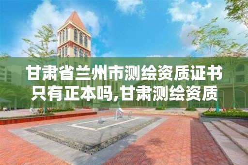 甘肅省蘭州市測繪資質證書只有正本嗎,甘肅測繪資質辦理。