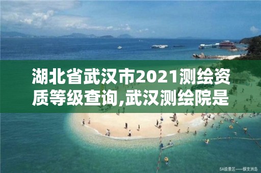 湖北省武漢市2021測繪資質等級查詢,武漢測繪院是什么級別。