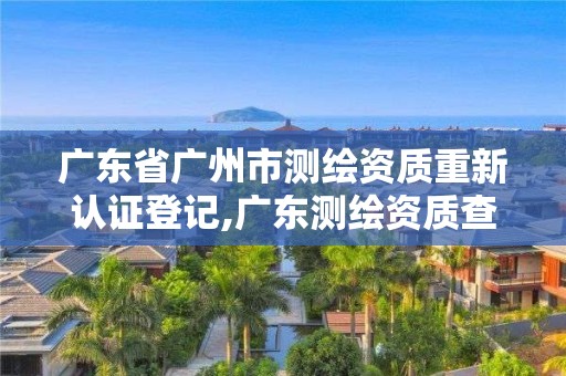 廣東省廣州市測繪資質重新認證登記,廣東測繪資質查詢