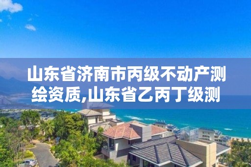 山東省濟南市丙級不動產(chǎn)測繪資質,山東省乙丙丁級測繪資質專業(yè)標準