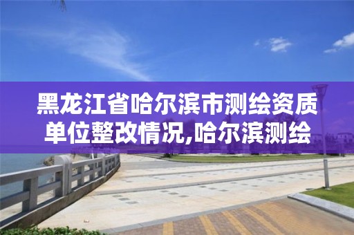 黑龍江省哈爾濱市測繪資質單位整改情況,哈爾濱測繪局怎么樣