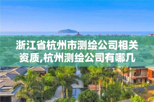 浙江省杭州市測繪公司相關資質,杭州測繪公司有哪幾家