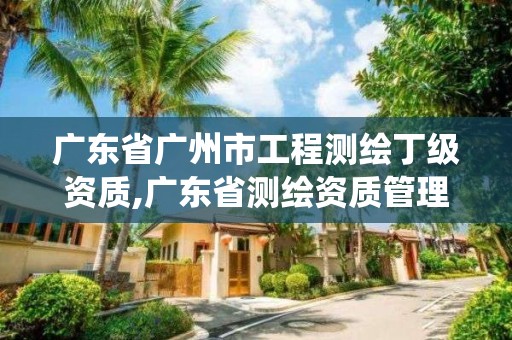 廣東省廣州市工程測繪丁級資質,廣東省測繪資質管理系統