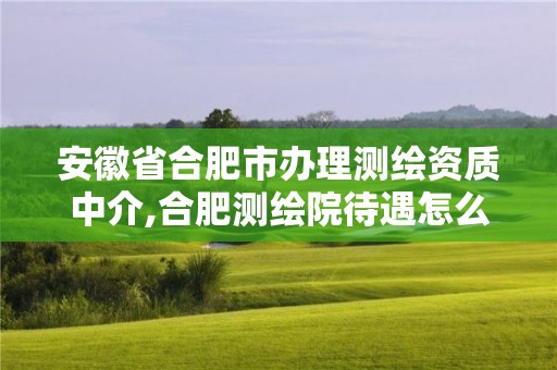 安徽省合肥市辦理測繪資質中介,合肥測繪院待遇怎么樣