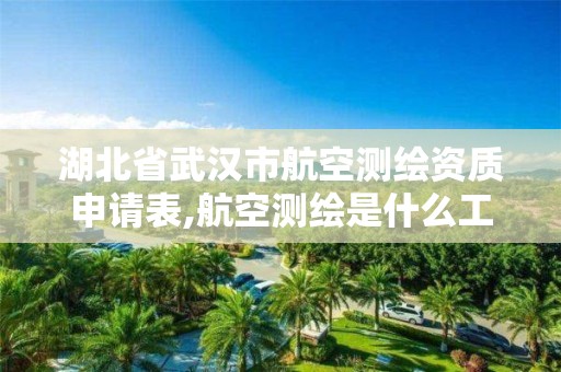 湖北省武漢市航空測繪資質申請表,航空測繪是什么工作。