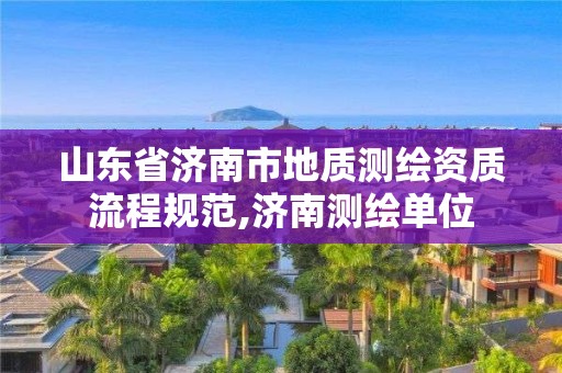 山東省濟南市地質測繪資質流程規范,濟南測繪單位