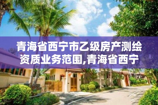 青海省西寧市乙級房產測繪資質業務范圍,青海省西寧市乙級房產測繪資質業務范圍是多少。