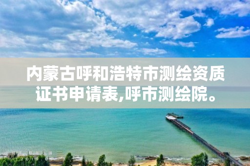 內蒙古呼和浩特市測繪資質證書申請表,呼市測繪院。