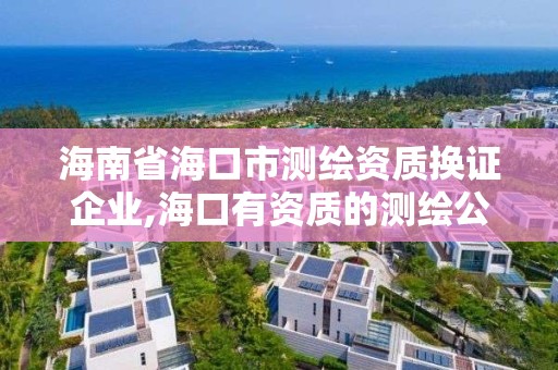 海南省海口市測繪資質換證企業,海口有資質的測繪公司