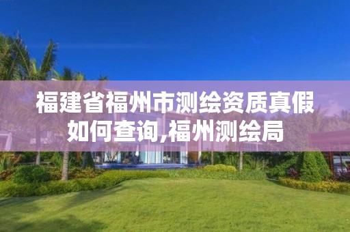 福建省福州市測繪資質真假如何查詢,福州測繪局