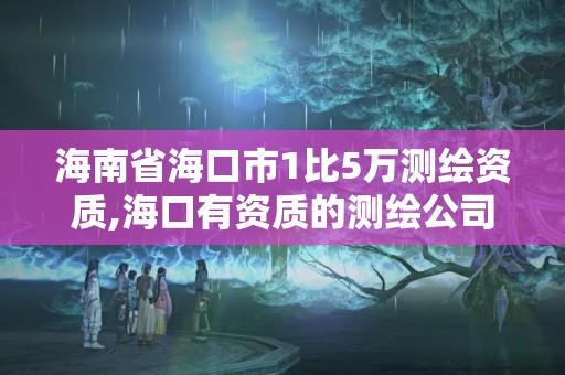 海南省海口市1比5萬(wàn)測(cè)繪資質(zhì),海口有資質(zhì)的測(cè)繪公司