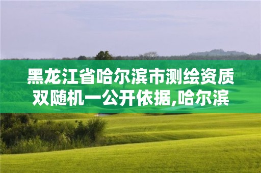 黑龍江省哈爾濱市測繪資質(zhì)雙隨機一公開依據(jù),哈爾濱測繪公司電話。