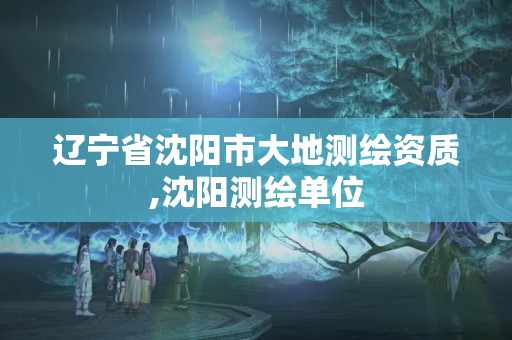 遼寧省沈陽市大地測繪資質,沈陽測繪單位