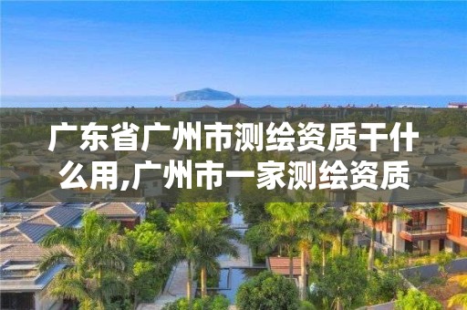 廣東省廣州市測繪資質干什么用,廣州市一家測繪資質單位。