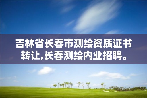 吉林省長春市測繪資質證書轉讓,長春測繪內業招聘。