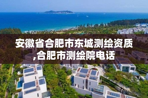 安徽省合肥市東城測繪資質,合肥市測繪院電話