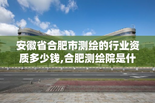 安徽省合肥市測繪的行業資質多少錢,合肥測繪院是什么單位