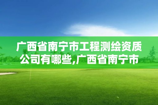 廣西省南寧市工程測(cè)繪資質(zhì)公司有哪些,廣西省南寧市工程測(cè)繪資質(zhì)公司有哪些單位。