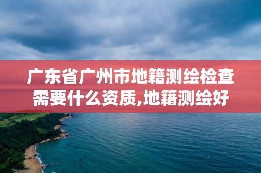 廣東省廣州市地籍測繪檢查需要什么資質(zhì),地籍測繪好就業(yè)嗎。