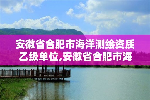 安徽省合肥市海洋測繪資質乙級單位,安徽省合肥市海洋測繪資質乙級單位有幾家。