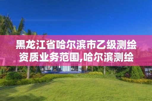 黑龍江省哈爾濱市乙級測繪資質業務范圍,哈爾濱測繪招聘。