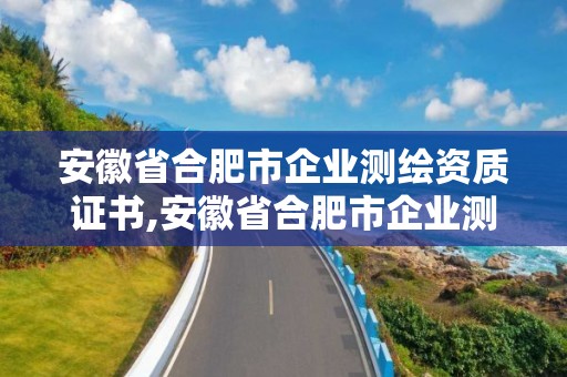 安徽省合肥市企業測繪資質證書,安徽省合肥市企業測繪資質證書在哪里考。