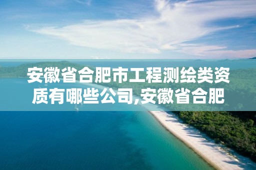 安徽省合肥市工程測繪類資質有哪些公司,安徽省合肥市工程測繪類資質有哪些公司。