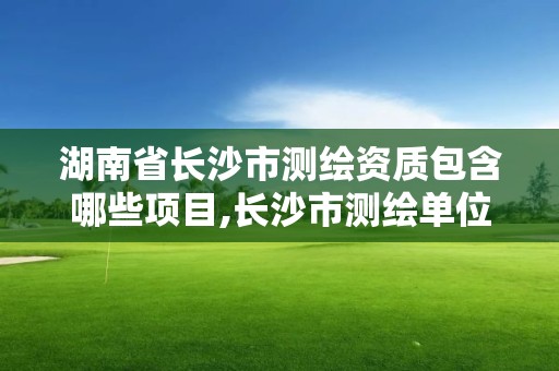 湖南省長沙市測繪資質包含哪些項目,長沙市測繪單位招聘。