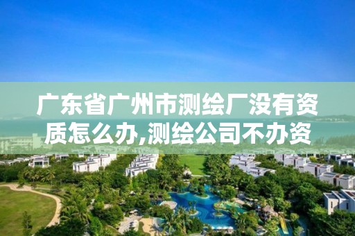 廣東省廣州市測繪廠沒有資質怎么辦,測繪公司不辦資質可以嗎。