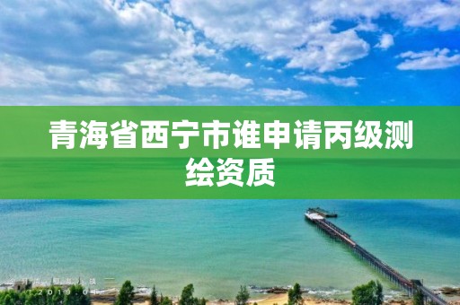 青海省西寧市誰申請丙級測繪資質