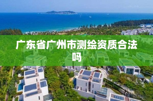 廣東省廣州市測繪資質合法嗎